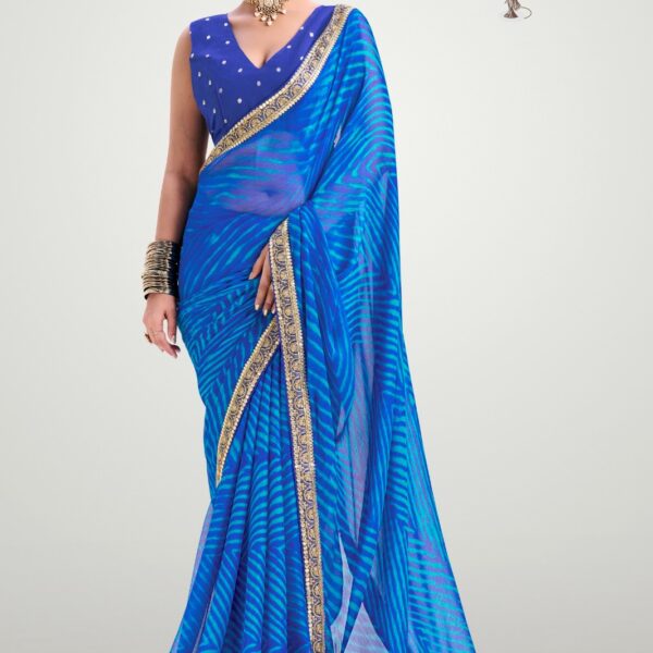 Rajwadi Jaipuri Silky Saree