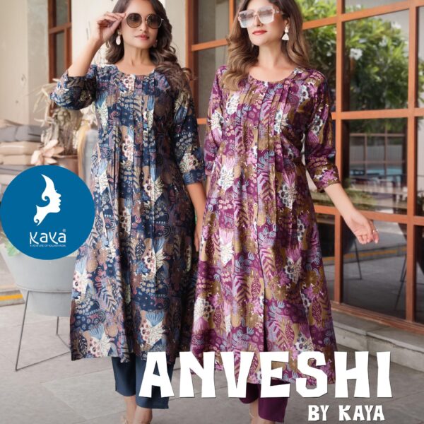 Anveshi Kaya Kurti 2pcs