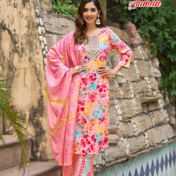Suman Vol. 4 Premium Liva Rayon Straight Suit Collection – B2B Exclusive