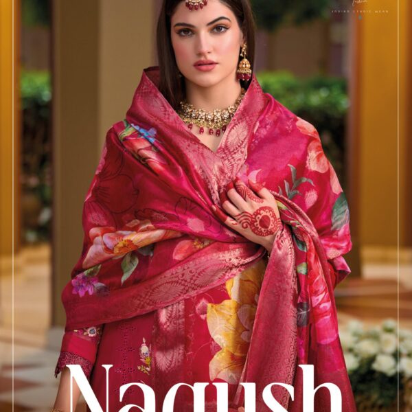 KAILEE Fashion NAQSH Pure Viscose Silk Designer Suit Set