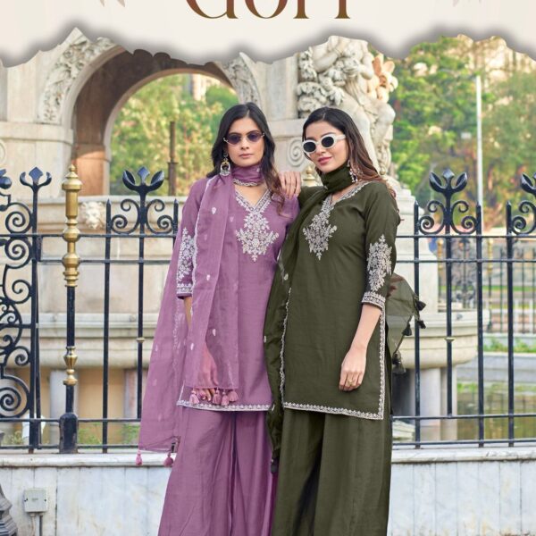 KADLEE GORI Premium Viscose Crepe Suit Set