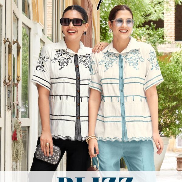 Clysi Blizz Cotton Kurti Top & Bottom