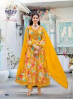 RADHIKA ANARKALI VOL 8 | Heavy Rayon Foil Print with Embroidery | Plus Size M to 5XL