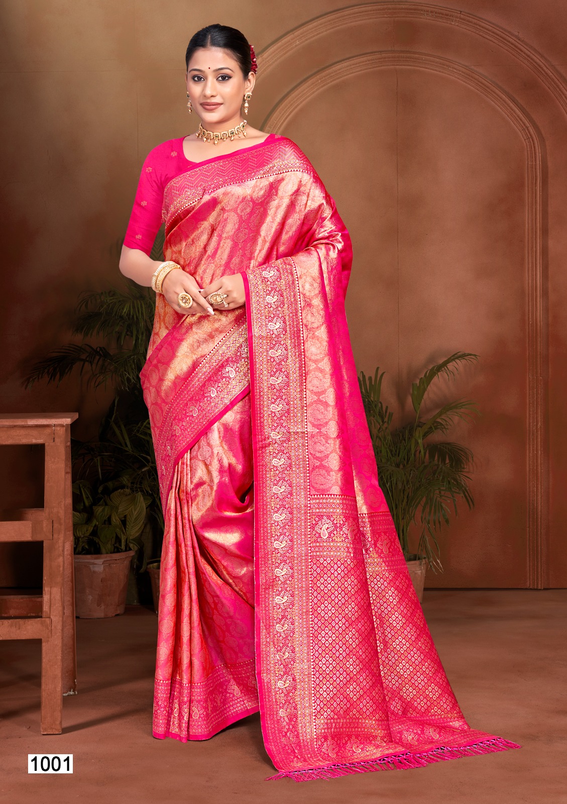 Bunawat SAHI SILK VOL-5 Kanjivaram Saree Draped
