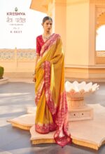 Premium Sigma Silk Saree with Aqua Finish Kreshva Mantra Patola Volume 2