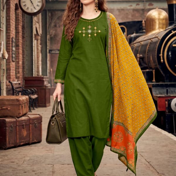 Cotton Mal dupatta with discharge print design from Malhar Vol 05 collection