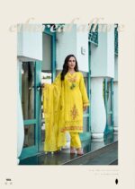 Vanya premium cotton embroidered kurti set with organza dupatta designer boutique collection