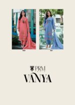 PRM India Vanya luxury pure cotton embroidered kurti pant dupatta set with organza dupatta wholesale collection 2026