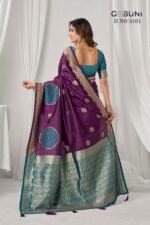 Gobuni Shraddha 3102 Mehandi Green Designer Silk Saree