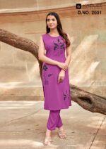 trendy kurti set for women with premium rayon material