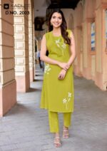designer kurti set with bottom in rayon fabric for resellers