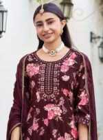 Radhika Anarkali Vol 8 with Chiffon Lace Dupatta Designer 3-Piece Set.