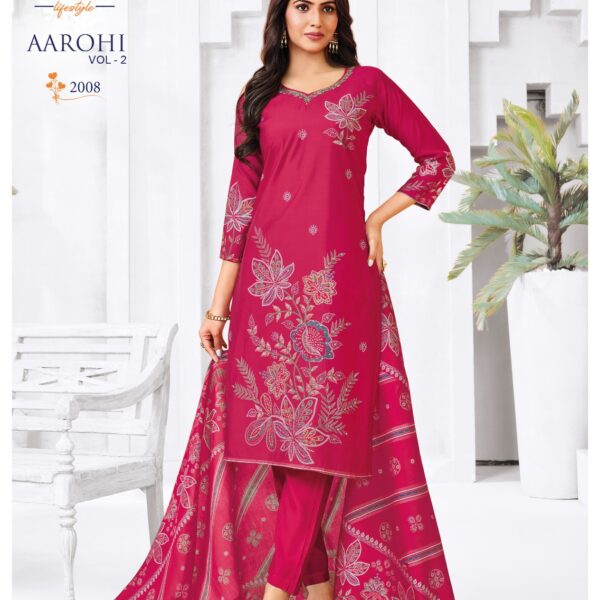 Elegant Modal Discharge Print Suit: Radhika Lifestyle Aarohi Vol 2