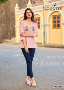 Liyana Design 6 Thread Work Top by Wooglee in Premium Heavy Rayon Fabric