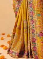 Tathastu Anaara 8200 Dola Zari Silk Saree with Heavy Embroidery Work Wholesale Bridal Saree Collection India