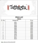 Tathastu Anaara 8200 Dola Zari Silk Saree with Heavy Embroidery Work Wholesale Bridal Saree Collection India