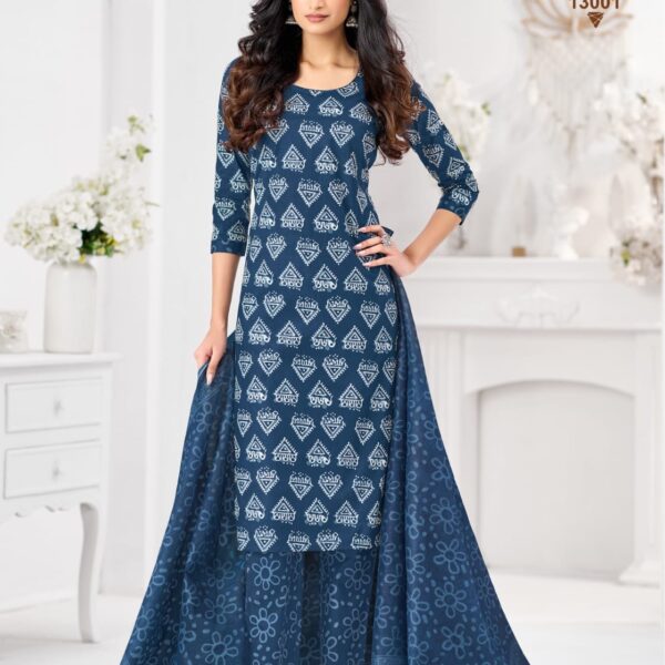 Mayur Creation Jaipuri Vol 13 Pure Cotton Kurti Pant Set – Wholesale & Export Catalogue