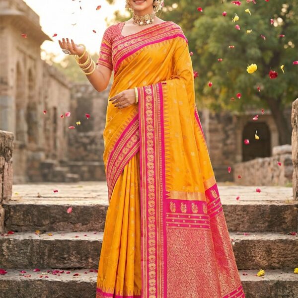 Traditional Kanchivaram Soft Silk Saree Wholesale Supplier India