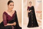 Two tone georgette saree embroidery 9408 Exotique Vol-07
