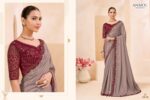 Shimmer georgette embroidered saree 9410 Vol-07