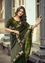 LT Fashion Aurika Vol-16 saree front look with embroidery detailing