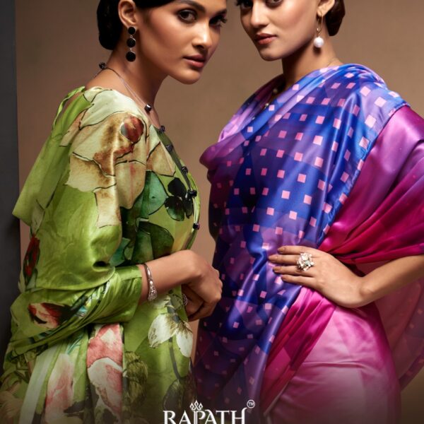 Crêpe Silk party wear Saree set 6 pcs full set wholesale