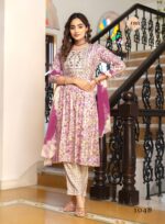 ERRAHA Trisha Vol-5 premium rayon foil print kurti full look