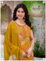 Radhika Lifestyle Kurti Plazo With Naznin Dupatta Lace Border