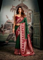 Gobuni Shravya Silk series 2102 premium soft silk saree with mina work design