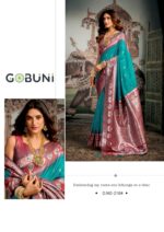 Gobuni Shravya Silk series 2104 premium soft silk saree for wedding and festive wear