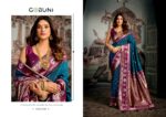 Gobuni Shravya Silk series 2105 premium soft silk saree with mina work design