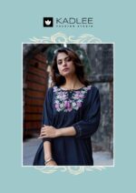 Handwork neck design closeup Kadlee Crystal Vol 2 design 6 rayon top