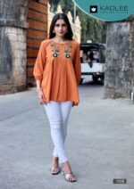 Kadlee Crystal Vol 2 design 6 thread work and handwork top closeup image