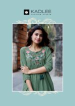 Kadlee Crystal Vol 2 design 6 ethnic wear rayon wrinkle top side look