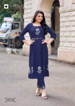 Complete KADLEE Fashion Queen design 6 kurti and bottom set ready stock