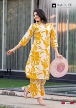 Durable and breathable Rayon Flex printed suit set from Surat wholesale market.