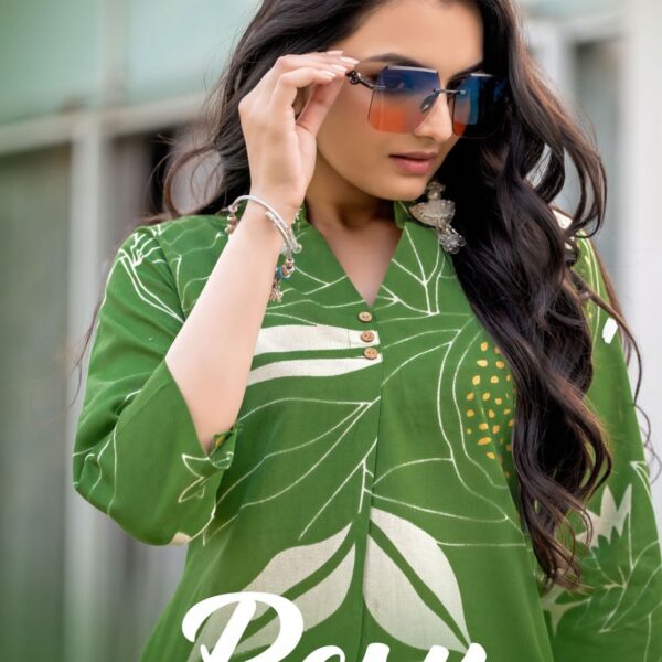 Trendy floral and geometric prints on Rayon Flex top and bottom by KADLEE.