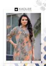 Women's Rayon Flex printed traditional wear with matching top and bottom.