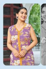 Kadlee Saavi Vol 2 design 6 fabric attached sleeves kurti