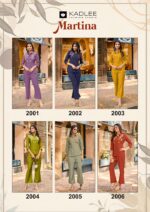 Kadlee Martina Design 6 viscose weaving top bottom suit set