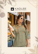 Kadlee Martina design 6 premium handwork detailing on neckline