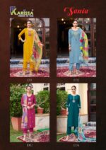 Karissa SANIA Design 4 premium heavy cotton flex kurti set with dupatta