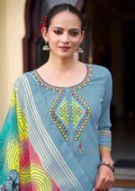 Karissa SANIA kurti pant dupatta set front view design 4