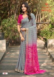 Viscose bright moss foil fabric saree texture closeup image