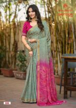 Dastoor Vol-8 festive wear viscose foil saree for wholesale buyers