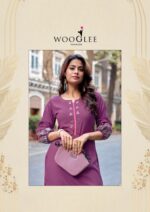 Heavy rayon kurti top Aarvika catalog Wooglee design 6 premium look