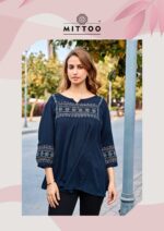 MITTOO Emlee rayon wrinkle fabric handwork detailing