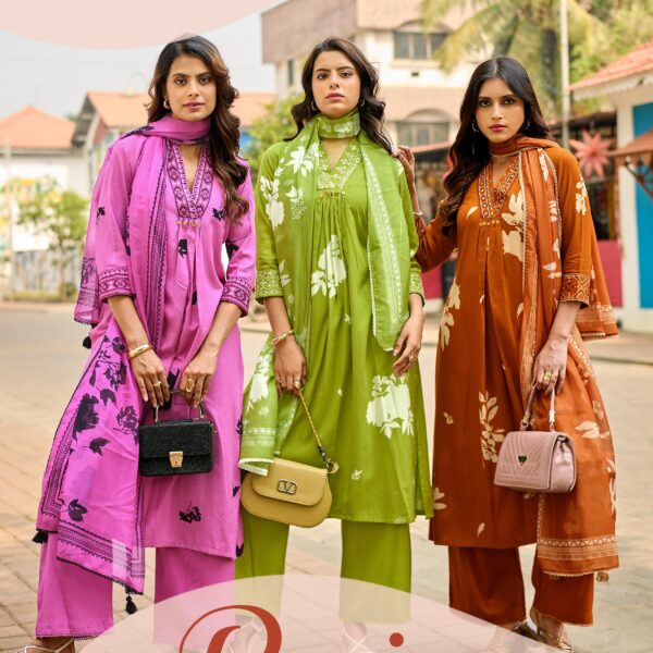 Intricate Handwork and Thread Work Detail on MITTOO Razia Heavy Rayon Top