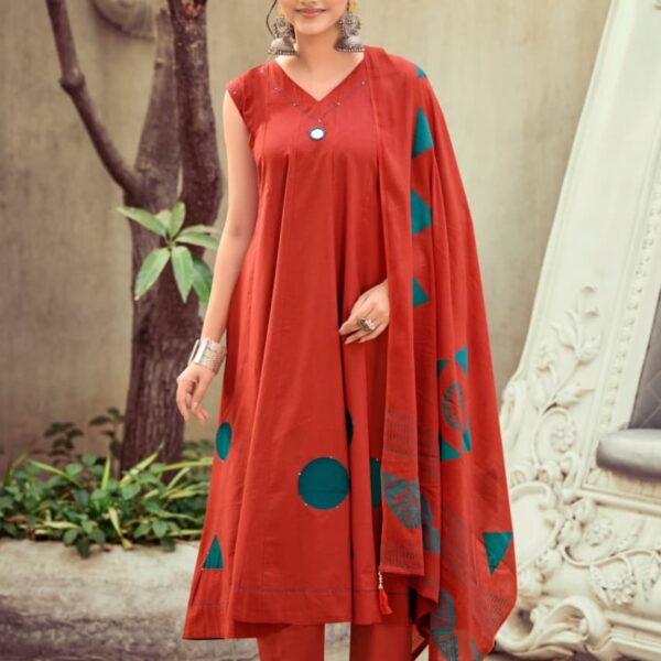 Mahiya Vol 2 – Vibrant Sunset Orange Premium Ethnic Wear