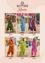 MITTOO Razia Vol. 1 | Premium Rayon Print with Handwork & Thread Work 3-Piece Set